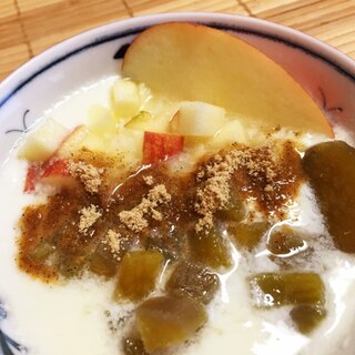 快腸⁉︎ ヨーグルト with リンゴとサツマイモ